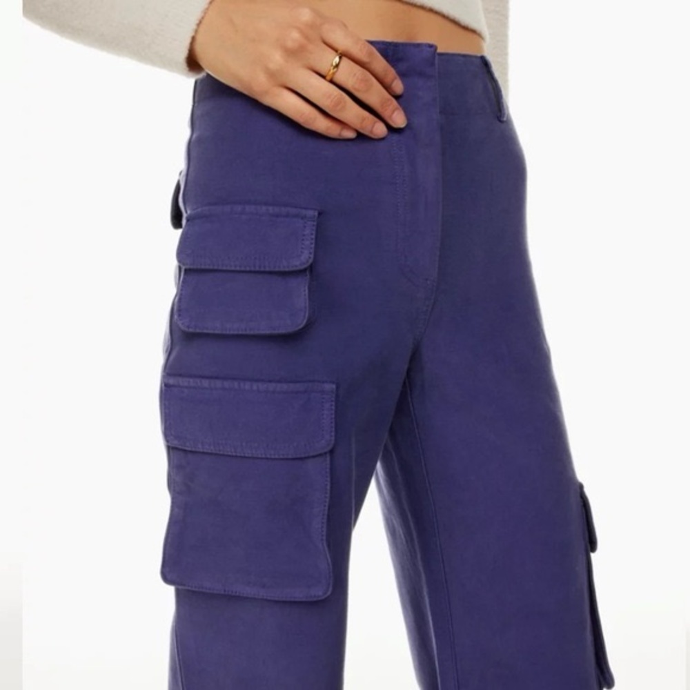 2/40 Wilfred Free Picture Cargo Pants in Purple - Women’s 6 - Picture 2 of 14